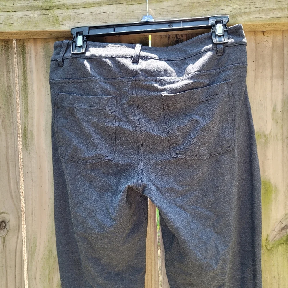 Athleta Avenue Ponte Skinny‎ Knit Pants Charcoal Gray Size 8